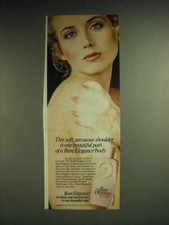1985 Bare Elegance Body Shampoo Ad - This soft, sensuous shoulder is one