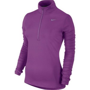 Nike-Women-039-s-SZ-S-Element-Dri-FIT-Half-Zip-Running-Top-717421-513-Purple-Silver