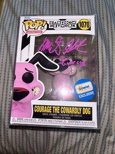 Funko Pop! Vinyl: Cartoon Network - Courage the Cowardly Dog #1070 (Signed)