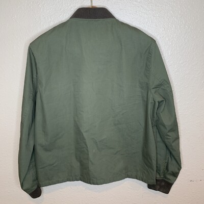 Vintage J CREW Field Jacket Adult Medium Army Green Outerwear NX