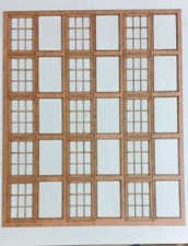Windows Sheets. Laser Cut Scratch Aid Layout Kit OO Gauge 4mm Model Railway IND1