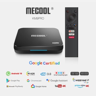 Mecool KM9 Pro Google Certified TV box streamer (EU/US)