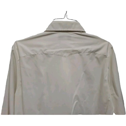 Vtg Sheplers Western Shirt Size 16 Pearl Snap Long Sleeve White - Picture 7 of 10