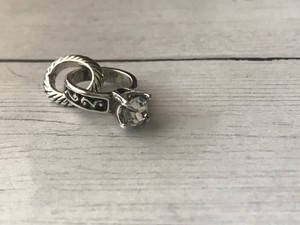 BRIGHTON-SILVER-PLATED-FAUX-DIAMOND-RING-CHARM-E6