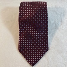Tommy Hilfiger 2-Tone 100 Silk Men s Necktie Burgundy Navy 58 L 3.5 W