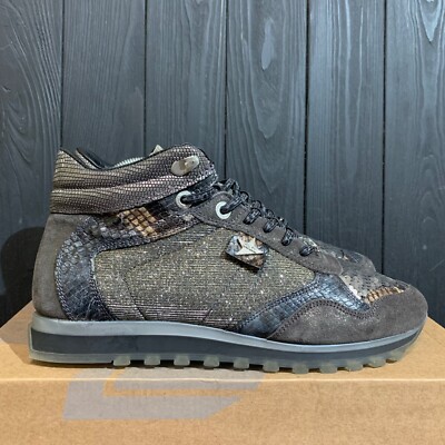 Cetti Italy Women's Leather High Top Sneakers Size 39 EU 25 cm