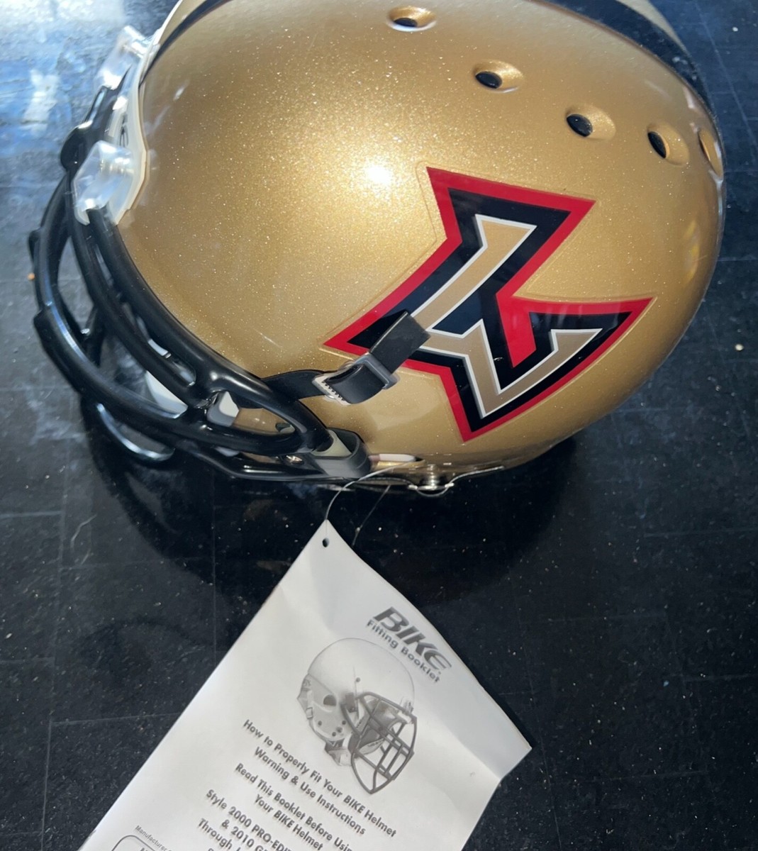 Las Vegas Outlaws XFL Football Full Size Helmet Vintage Bike Pro-Edition