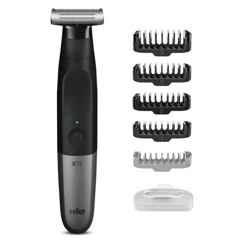 Braun Rasoio barba SERIES X 4D Blade Face&Body Ricaricabile Black e Grey XT5100