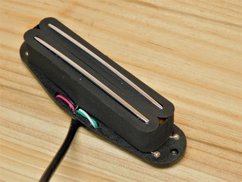 G.M. Hot Railcasters Black Strat Sized Humbucker Rail pickups Alnico 5 - Picture 3 of 7