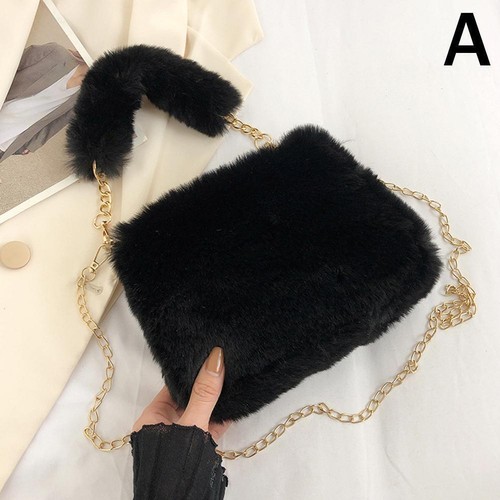 Crossbody Plush Fluffy Lux Bag в:` Y7V5 - Picture 24 of 28