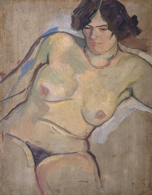 Jules Pascin ''Femme nue '' chest Brown Artwork PAPER or CANVAS Fine Art Print