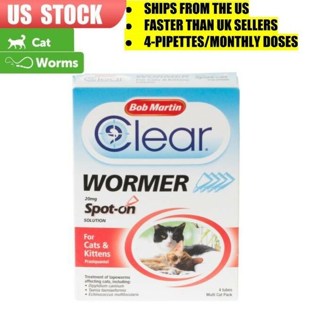 clear wormer for cats