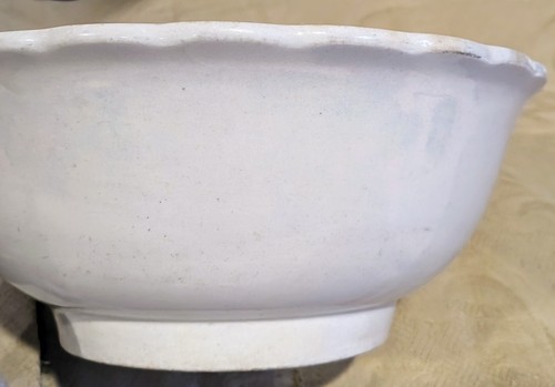 Prim Serving Bowl 1893-1938 Stoneware West End 9" White Liverpool OH Antique - Picture 9 of 16
