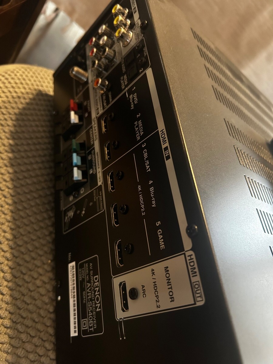 【美品】Denon AVR-S540BT 中古 Denon AVR-S540BT 5.2-Channel A/V Receiver - Black for sale