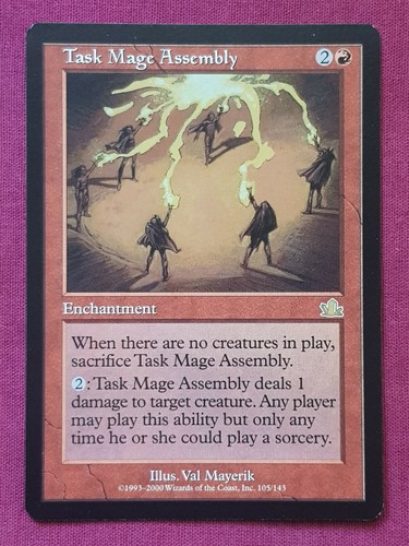 Magic The Gathering PROPHECY TASK MAGE ASSEMBLY red card MTG - Picture 1 of 2