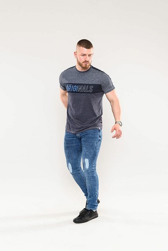 Camisetas D555 Para Hombre Dukes Nueva York Mangas Cortas Grandes Altas Plus Tallas Rey S-6XL - Imagen 20 de 55