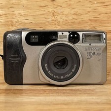 Nikon Zoom 600 AF Silver 38-110mm Macro Point and Shoot Film Camera - For Parts