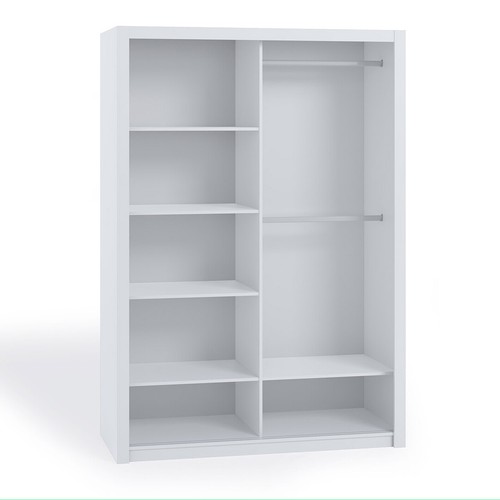 Schiebetürenschrank Ronald 180cm mit Spiegel Spiegelschrank Schlafzimmerschrank - Bild 2 von 7
