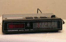 VINTAGE NORDMENDE DIGITAL CLOCK 374 WORKING ERA RADIO