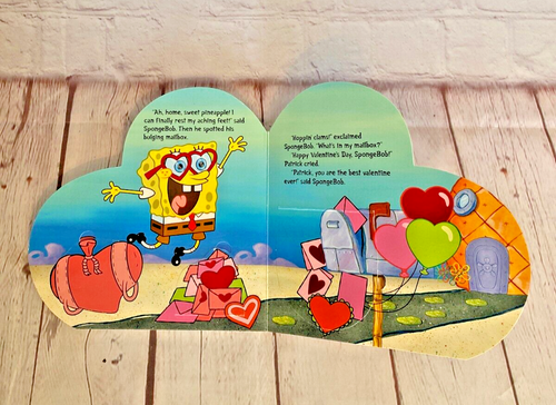 SpongeBob's Valentine's Surprise hardcover flap book Simon Spotlight 2006 - Picture 16 of 16
