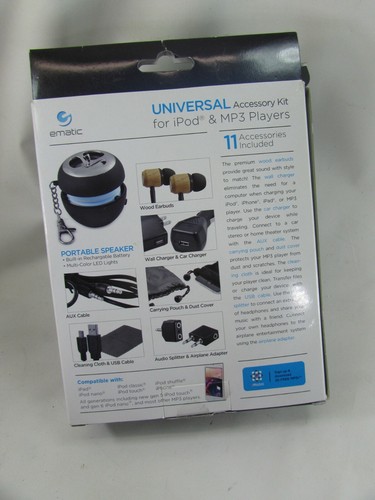 Ematic Universal Accessory Kit Fir Ipod & MP3 Players 52764 - Picture 2 of 5