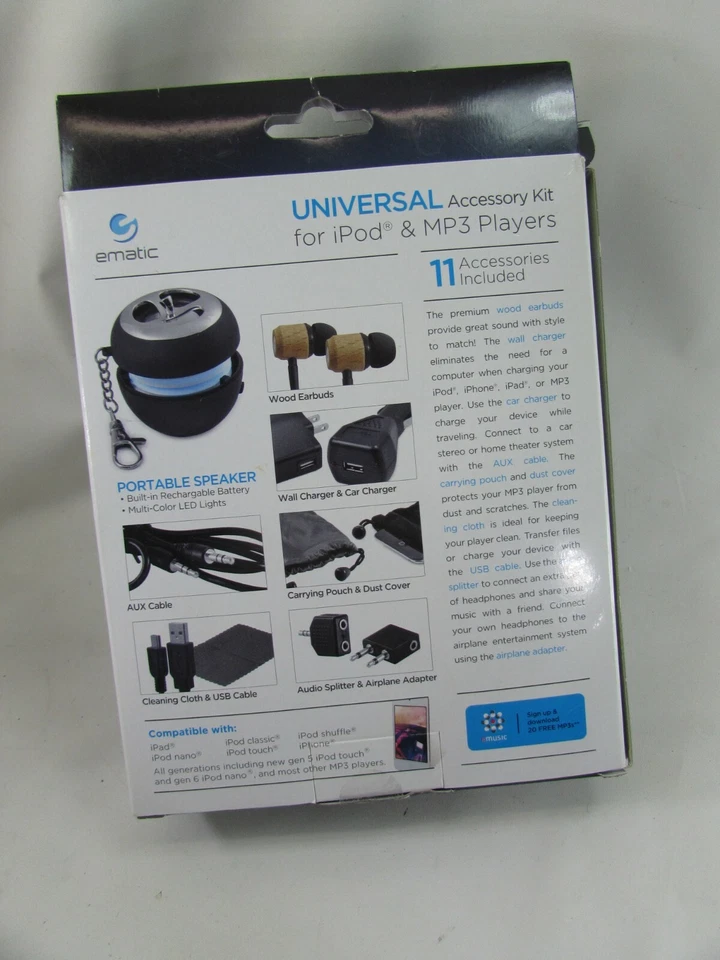 Ematic Universal Accessory Kit Fir Ipod & MP3 Players 52764 - Image 2 of 4