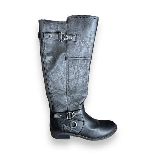 G By Guess Harvest Tall Heel Black Knee High Boots Women’s Size 8M - GGHARVEST-T - Imagen 7 de 12