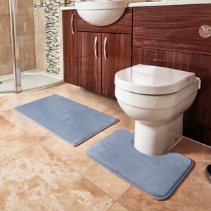 Bath Mat Non Slip Shower Room Floor Rug Memory Foam Large Or 2