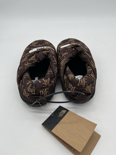 The North Face Nuptse Mule taglia 9 donna logo TNF marrone carbone bianco nero - Foto 5 di 6