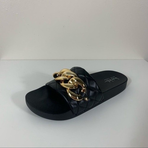 Nicole Miller quilted chain slides sandal size 7 - Picture 3 of 5