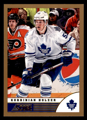 2013 Score Korbinian Holzer  Gold  #484 Toronto Maple Leafs