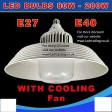 LED Bulbs (High bay Light) 150W complete set, very bright with cooling fan