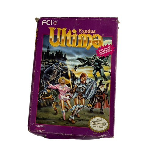 Ultima Exodus Nintendo Entertainment System NES 1988 In Box Tested No Manual - Picture 6 of 11