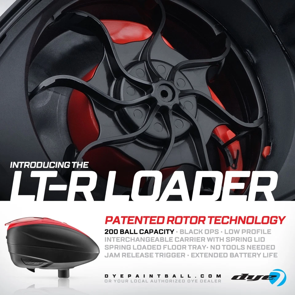 Dye Rotor Loader LT-R black Paintball PaintNoMore Hopper Cal .68 E-Hopper - Bild 4 von 4