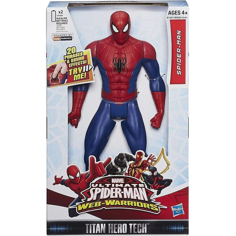 Marvel Ultimate Spider-Man Web Warriors Titan Hero Tech Electronic 12"" Hasbro - Image 3
