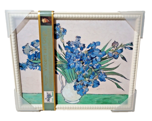 TikTok Viral Vincent Van Gogh Floral Framed Print Bouquet of Irises 16”x 20”