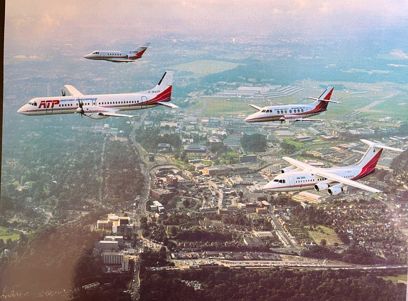 British Aerospace 8.5 x 11 Color Photograph of BAe-146, BAe Jetstream, BAe ATP +