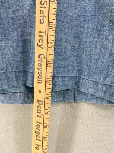 NUEVO CON ETIQUETAS GAP Pantalones Cortos Para Mujer Talla 6 Azul Ciudad Cortos Tiro Medio Algodón Cambray 5" Entrepierna - Imagen 3 de 13