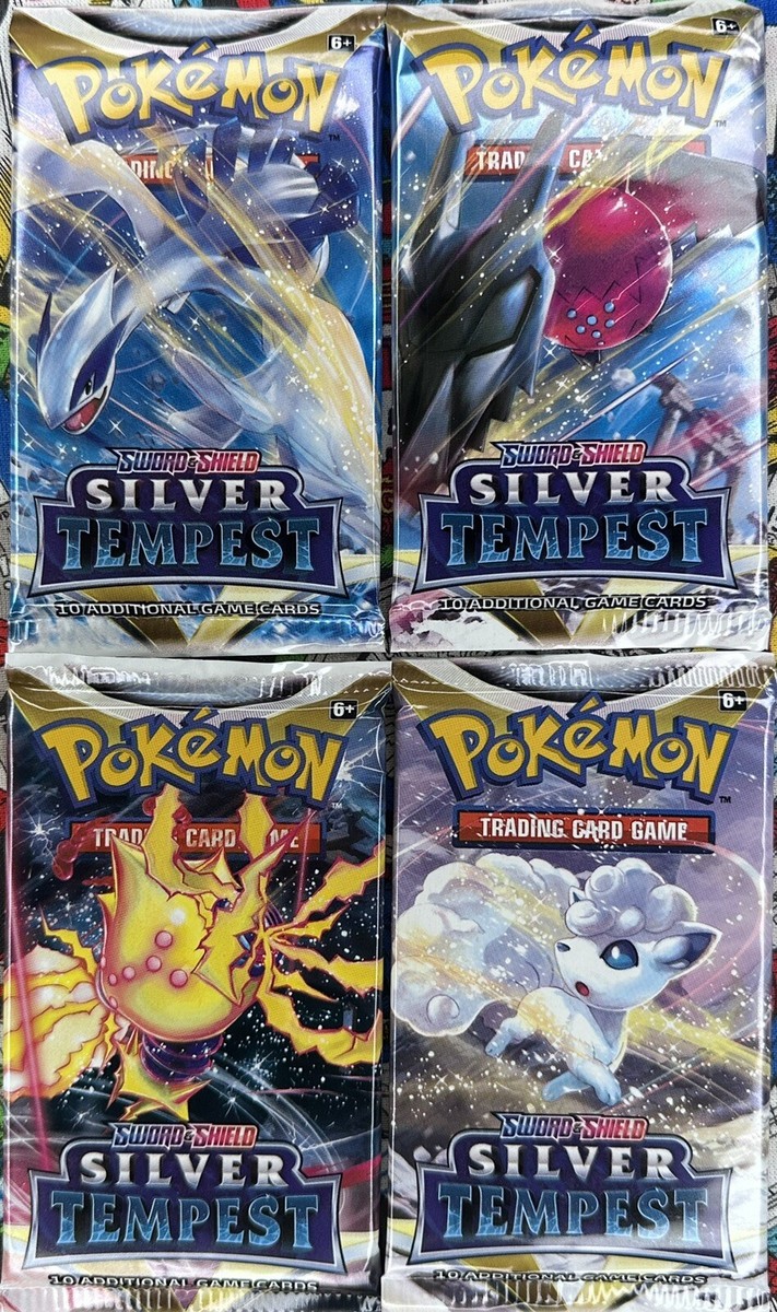 ポケモンカードゲーム 25周年記念パック 4枚 + Silver Tempest Pokemon (4) Sealed Packs Sword and Shield: Silver Tempest Complete