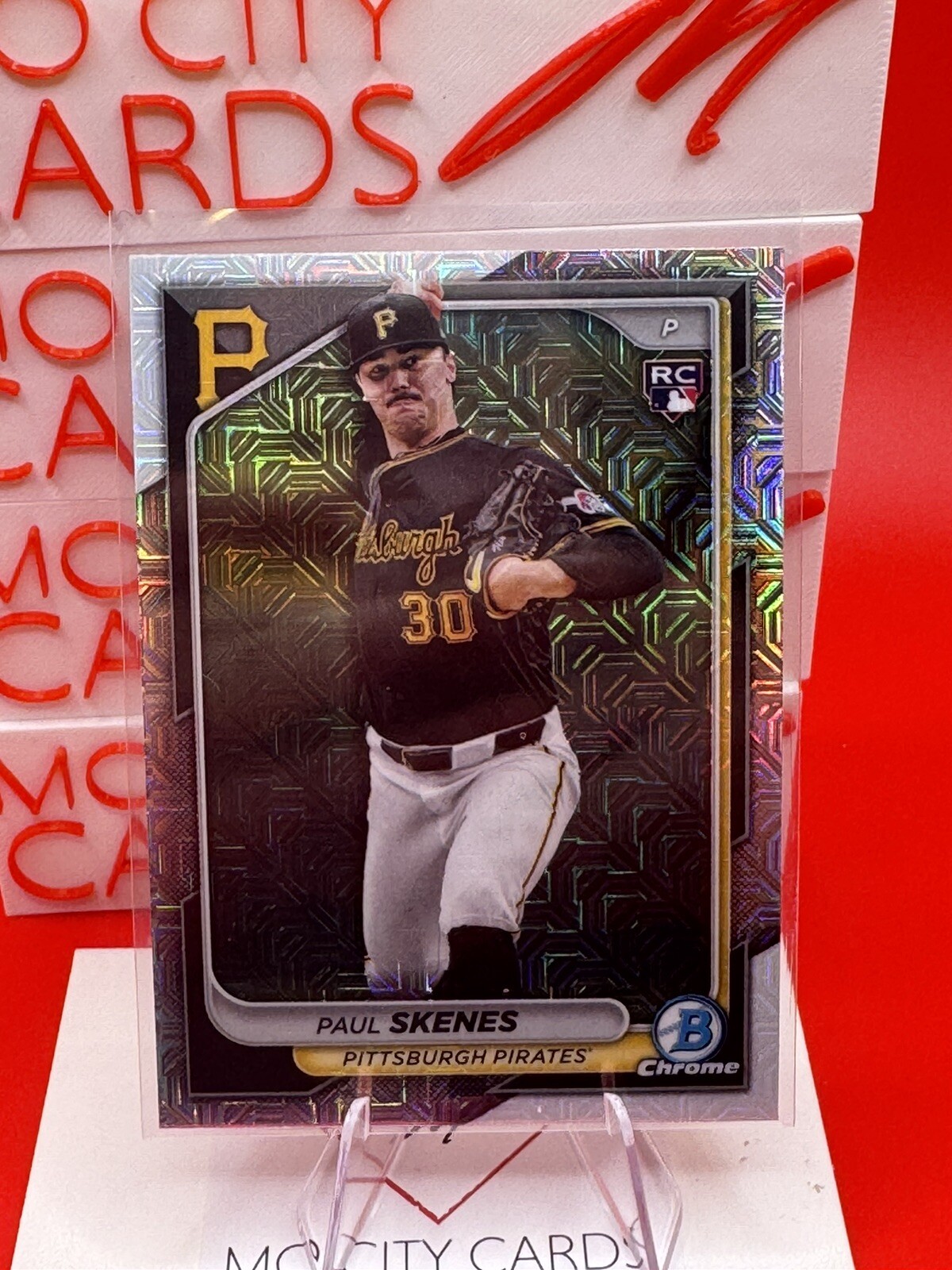 2024 Bowman Chrome Paul Skenes Mega Box Mojo 31 Pittsburgh Pirates Rookie RC