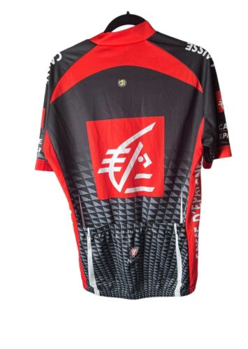 Maglia ciclismo Nalini Causes D'epargne zip davanti taglia 7 tasche sul retro - Foto 2 di 7
