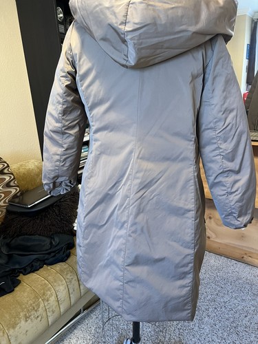 NWOT Max Mara Weekend reversible quilted Tan/ Brown real down Jacket Sz 8 - Picture 8 of 9
