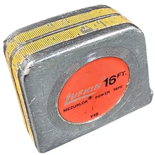 Lufkin Y16 Tape Measure 16 Ft Mezurlok Power Tape Made in USA Vintage