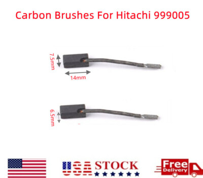 1 Pair Carbon Brushes For Hitachi 999005 999067 CJ65 CJ110 G10 G12 G13SR