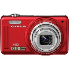 OLYMPUS VR-340 Red 16MP Digital Camera with 10x Optical Zoom Red