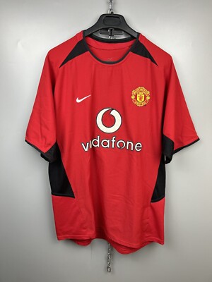 MANCHESTER UNITED 2002 2004 HOME FOOTBALL SHIRT SOCCER JERSEY #7