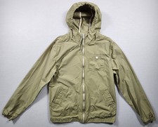 Orginial Penguin Lightweight Jacket Full Zip With Hood Womens Size Large Green