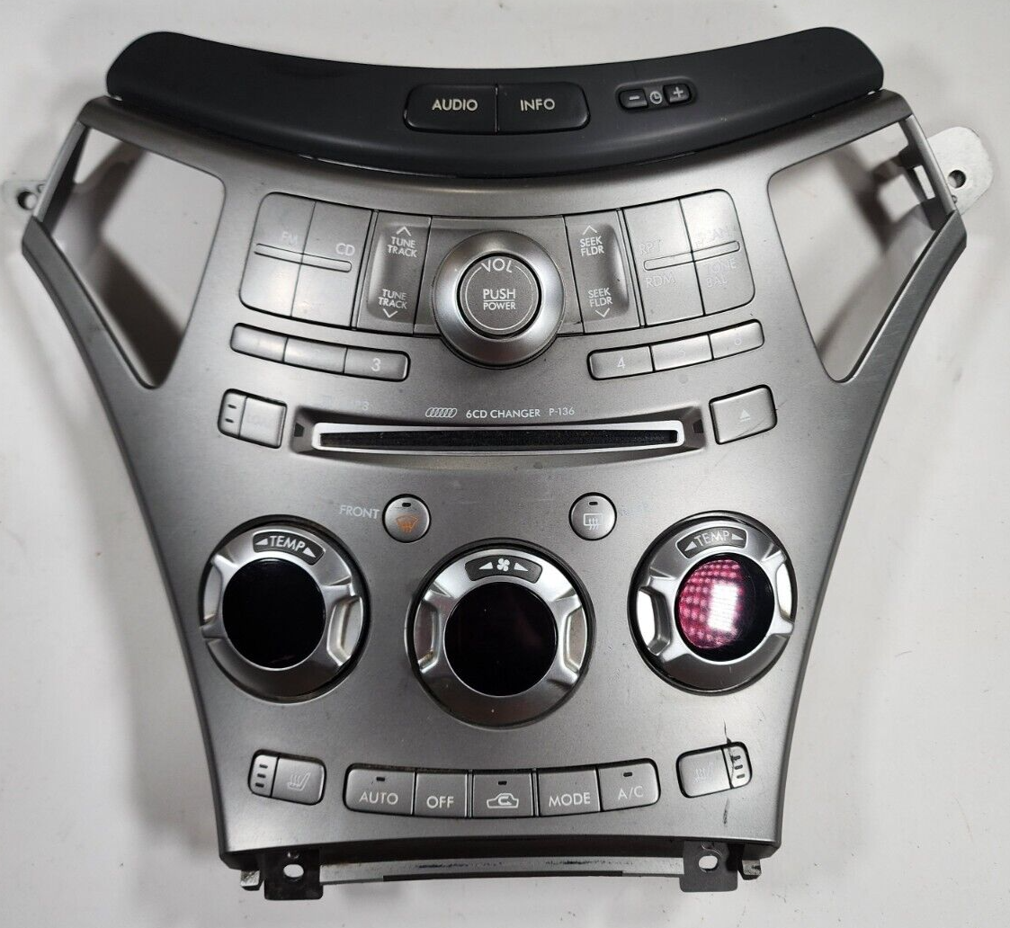 20062014 Subaru Tribeca Radio CD Player AC Climate GPS Control Bezel