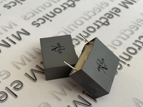 2x AV ARCOTRONICS 0.22uF 1000V R75 MKP E7 Capacitor NOS - Picture 2 of 3