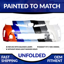 New Painted Unfolded Front Bumper For 2012-2015 Toyota Prius Except V C Models